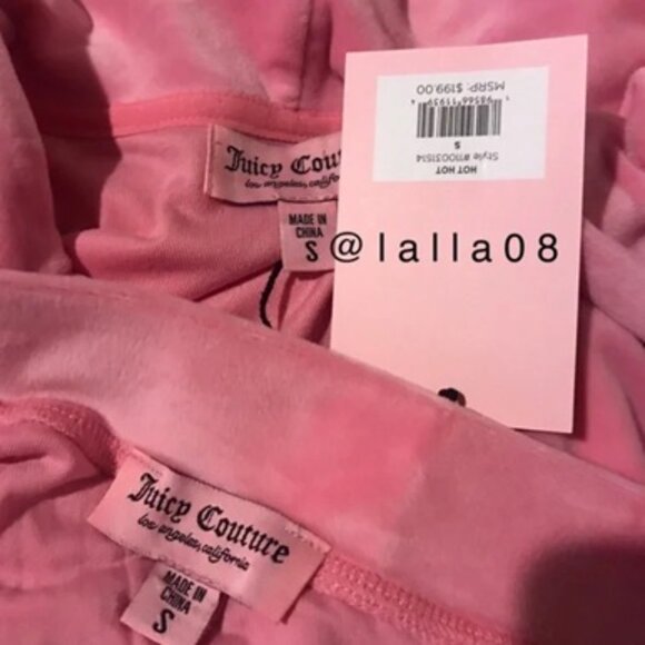 Juicy Couture Velour Tracksuit Set Size Small - Picture 9 of 11